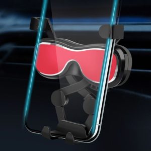 Car Air Outlet Rotating Mobile Phone Holder Navigation Bracket (Red)