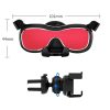 Car Air Outlet Rotating Mobile Phone Holder Navigation Bracket (Red) - Image 2