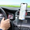 Car Air Outlet Rotating Mobile Phone Holder Navigation Bracket (Red) - Image 8