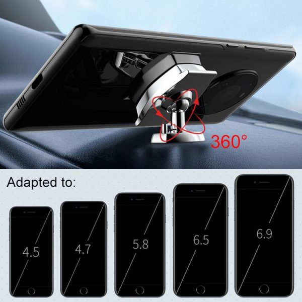 Car Suction Cup Type Central Control Navigation Bracket (Black) - Image 5