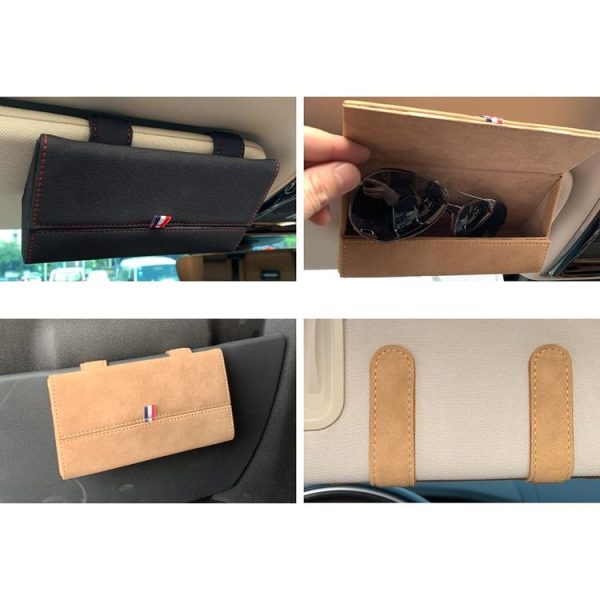 530 Car Glasses Storage Bag Glasses Box (Grey) - Image 7