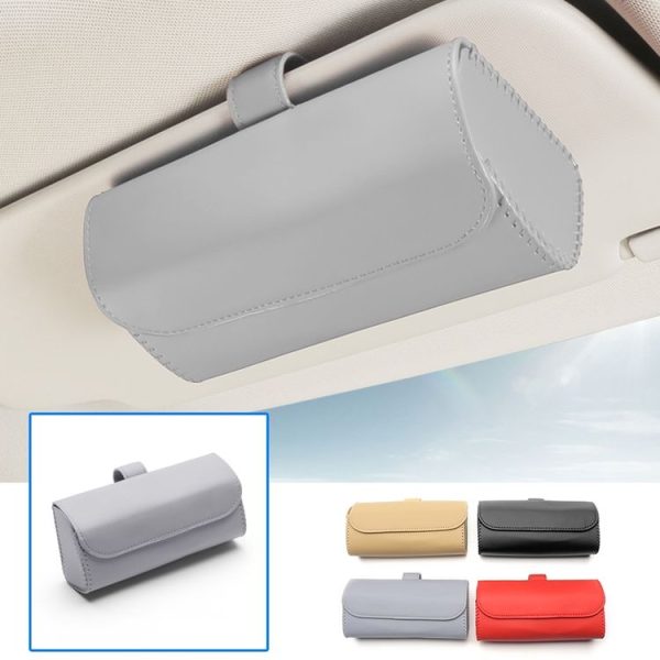 533 Car Glasses Storage Bag Glasses Box (Grey) - Image 2