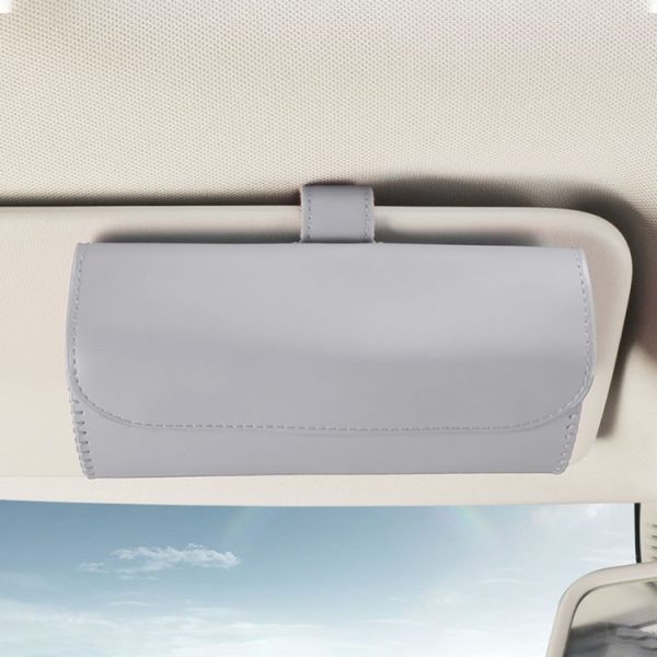 533 Car Glasses Storage Bag Glasses Box (Grey) - Image 3