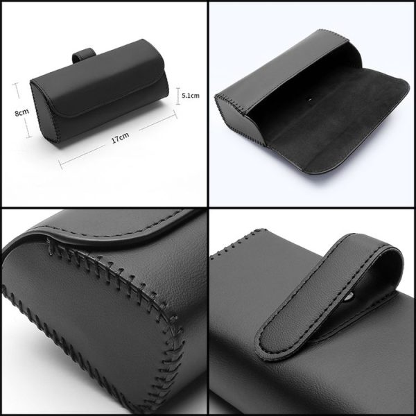 533 Car Glasses Storage Bag Glasses Box (Grey) - Image 4
