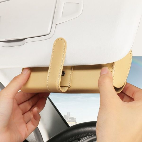 533 Car Glasses Storage Bag Glasses Box (Grey) - Image 5