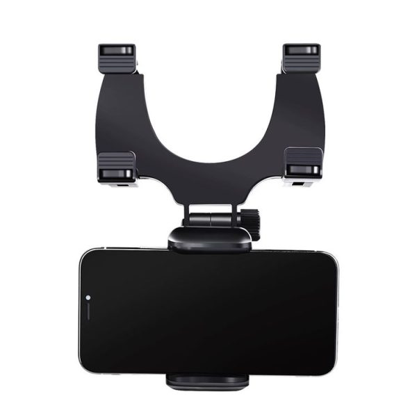 Car Rearview Mirror Mobile Phone Bracket Navigation Recorder Rotating Holder - Image 2