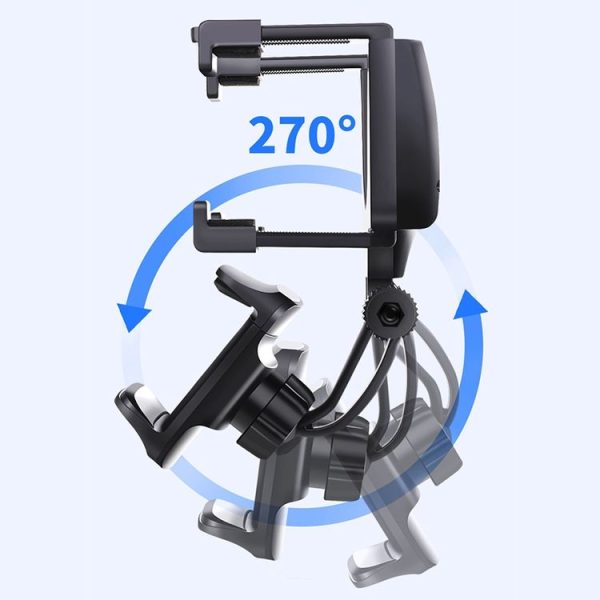 Car Rearview Mirror Mobile Phone Bracket Navigation Recorder Rotating Holder - Image 3