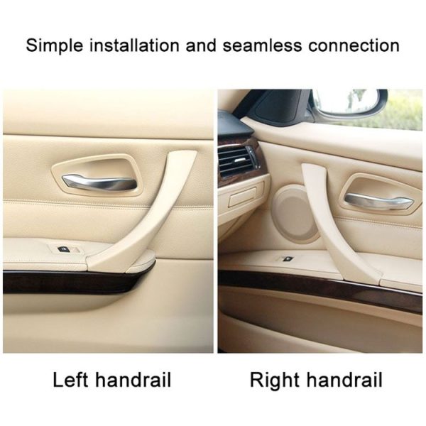 Car Right Side Inner Armrest Door Handle Assembly for BMW E90 2005-2012, Left and Right Drive Universal (Grey) - Image 5