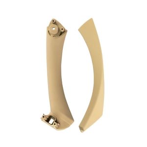 Car Left Side Inner Armrest Door Handle Assembly for BMW E90 2005-2012, Left and Right Drive Universal (Beige)