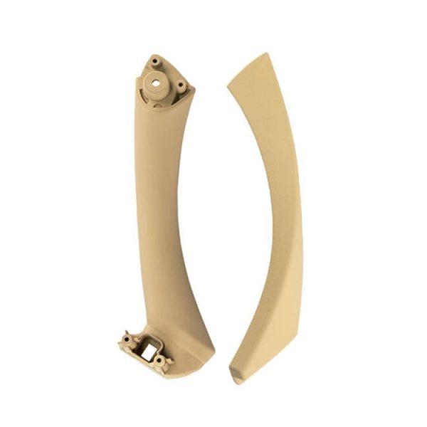 Car Left Side Inner Armrest Door Handle Assembly for BMW E90 2005-2012, Left and Right Drive Universal (Beige)