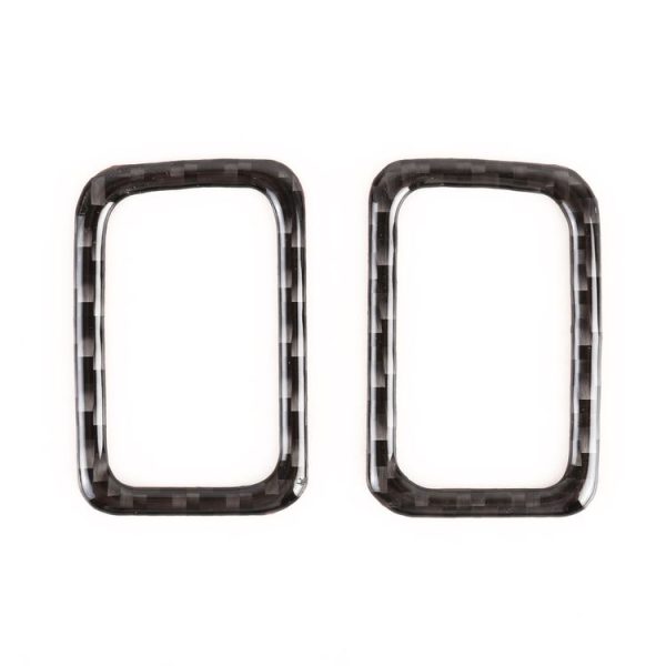 2 in 1 Car Carbon Fiber A-pillar Air Outlet Frame Decorative Sticker for WEY TANK 300 - Image 2