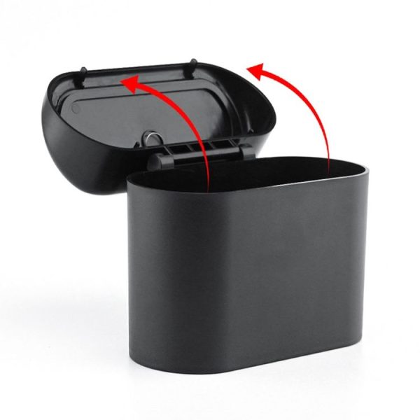 Vehicle Trash Can Bin Rubbish Bin Organizer Car-mounted Trash Storage Box - Image 5