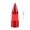 4 PCS 6-edeg Shape Gas Cap Mouthpiece Cover Tire Cap Car Tire Valve Caps (Red) - Image 3