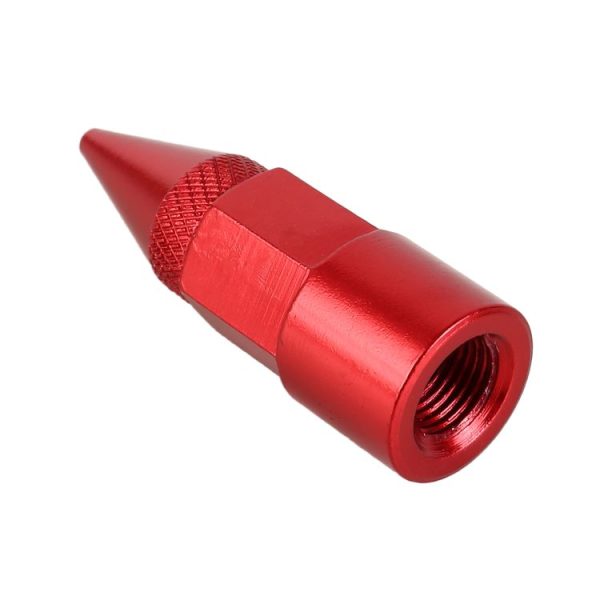 4 PCS 6-edeg Shape Gas Cap Mouthpiece Cover Tire Cap Car Tire Valve Caps (Red) - Image 4