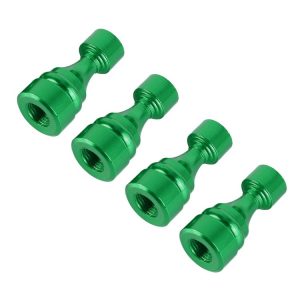 4 PCS Chess 1 Shape Gas Cap Mouthpiece Cover Tire Cap Car Tire Valve Caps (Green)