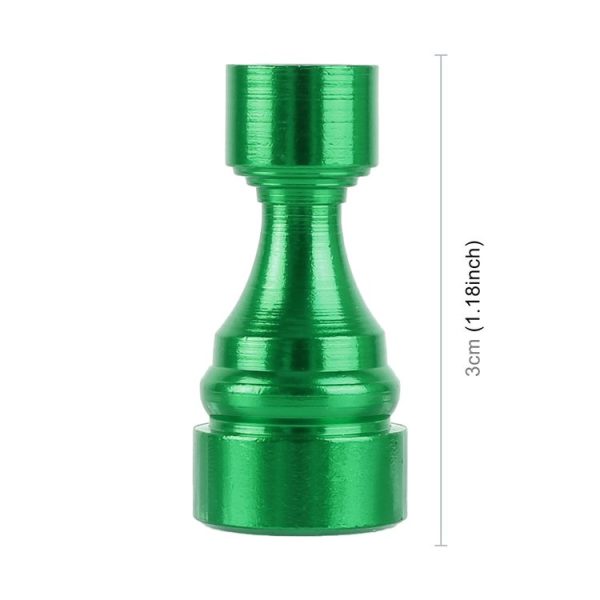 4 PCS Chess 1 Shape Gas Cap Mouthpiece Cover Tire Cap Car Tire Valve Caps (Green) - Image 3