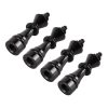 4 PCS Chess 3 Shape Gas Cap Mouthpiece Cover Tire Cap Car Tire Valve Caps (Black)