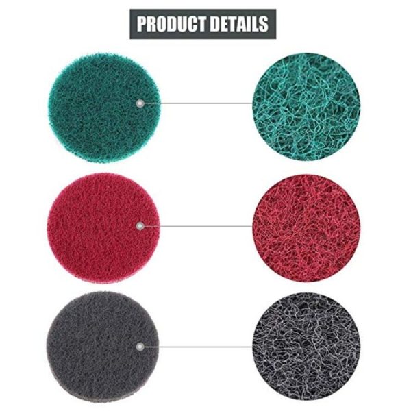 13 in 1 4 inch Sponge Scouring Pad Floor Wall Window Glass Cleaning Descaling Electric Drill Brush Head Set - Image 2