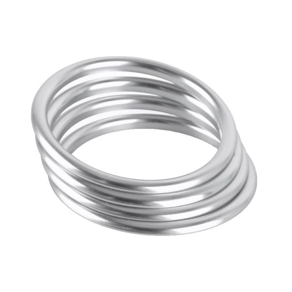 4 PCS / Set Air Conditioning Vent Metal Decorative Ring for Audi A1 (Silver) - Image 2