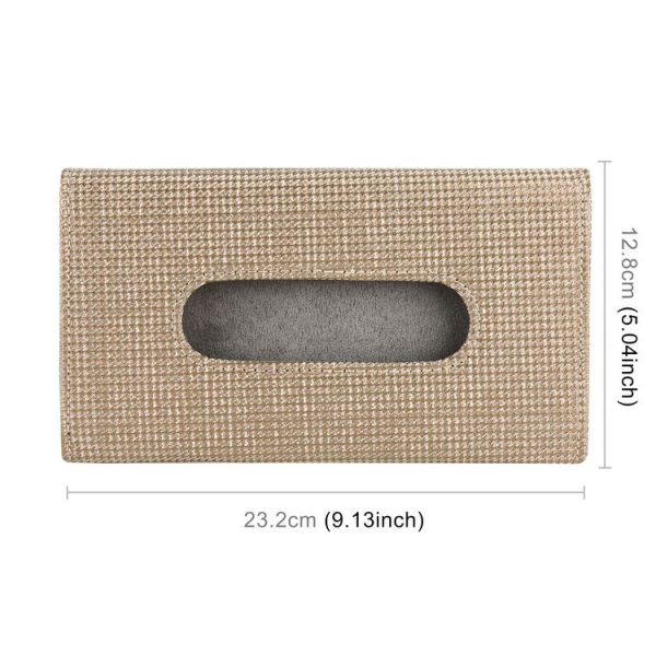 Car Hook and Loop Fastener Imitation Diamond Tissue Storage Bag (Gold) - Image 2