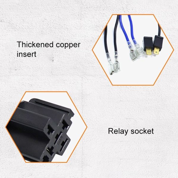 12V Car Horn Wiring Harness Relay Cable - Image 5