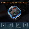 BT23L Car Bluetooth MP3 Player FM Transmitter Support Phone Hands-free / PD Fast Charge / One-key EQ Sound Effect / Ambient light - Image 4