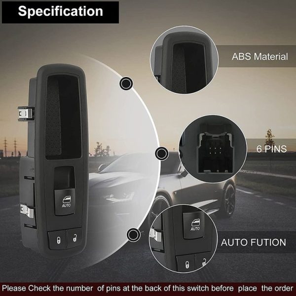 CWS002 Car Master Power Window Switch Front Passenger Side 04602870AD for Dodge Ram 1500 2009-2012 - Image 6