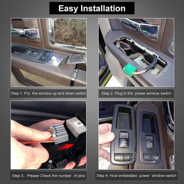 CWS002 Car Master Power Window Switch Front Passenger Side 04602870AD for Dodge Ram 1500 2009-2012 - Image 7