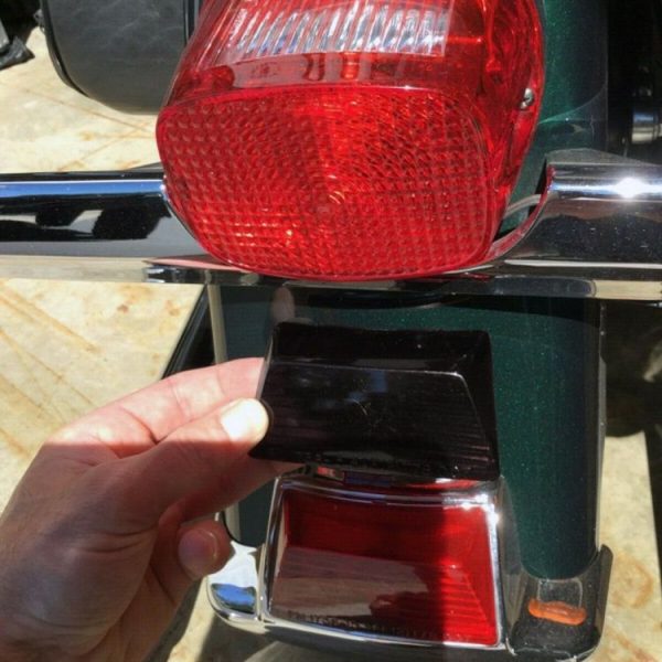 MB-WE041 Motorcycles Mud Guards Smoked Fender Tip Light Lenses Cover for Harley FLHR - Image 5