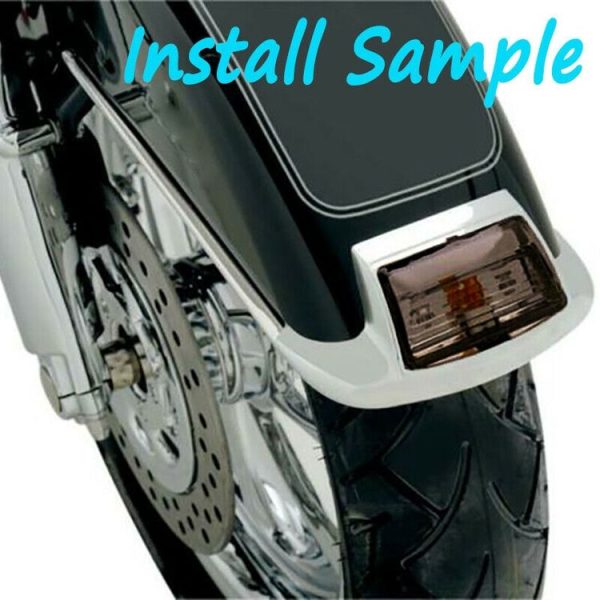 MB-WE041 Motorcycles Mud Guards Smoked Fender Tip Light Lenses Cover for Harley FLHR - Image 6
