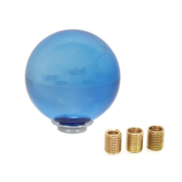 SK212-BL Car Modified Crystal Gear Stick Shift Knob with Adapters