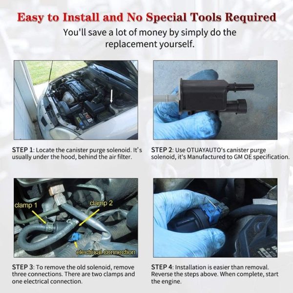 TL021 Car Vapor Canister Purge Valve for Chevrolet / GMC / Cadillac / Buick / Hummer / Pontiac - Image 6