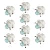 10 PCS B8.4 0.2W DC12V Wedge Instrument Panel COB LED Light Dashboard Gauge Cluster Indicator Lamp Bulb (Blue Light)