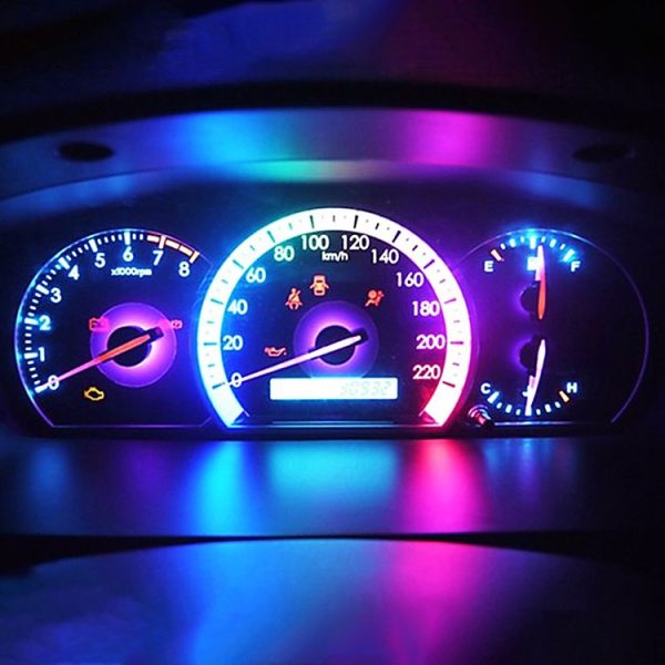 10 PCS B8.4 0.2W DC12V Wedge Instrument Panel COB LED Light Dashboard Gauge Cluster Indicator Lamp Bulb (Blue Light) - Image 8