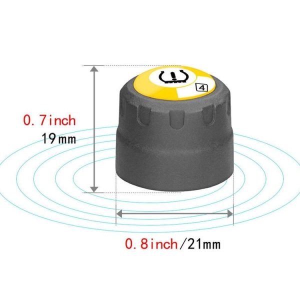 V11 Bluetooth 4.0 TPMS External Tire Pressure Monitoring Support Android / iOS - Image 3