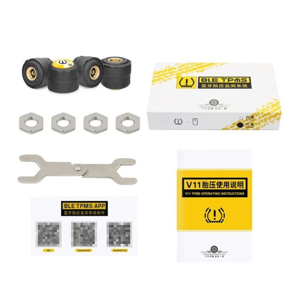 V11 Bluetooth 4.0 TPMS External Tire Pressure Monitoring Support Android / iOS - Image 4
