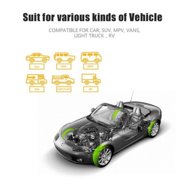 V11 Bluetooth 4.0 TPMS External Tire Pressure Monitoring Support Android / iOS - Image 5