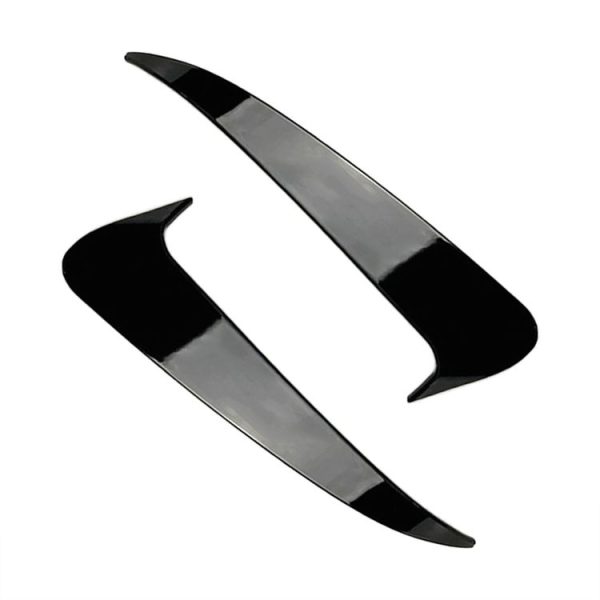 Car Rear Bumper Air Outlet Wind Knife Blade Decoration Sticker Strip for Mercedes-Benz C Class W205 (Black)