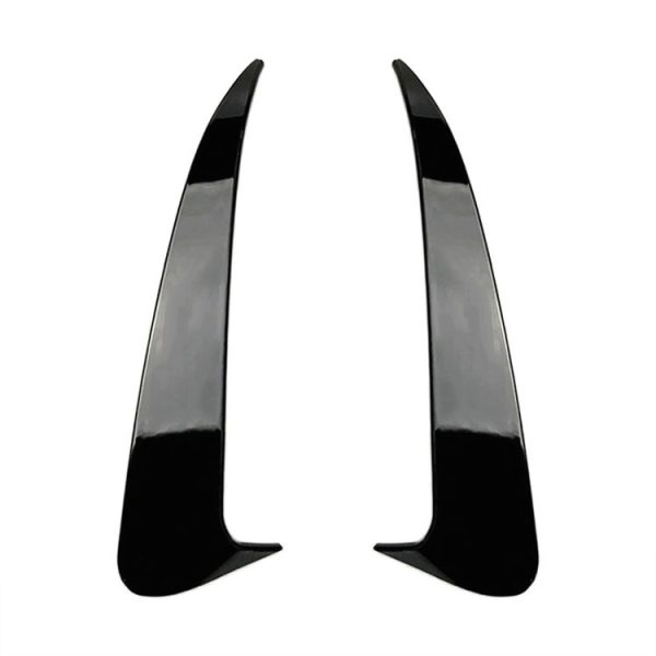 Car Rear Bumper Air Outlet Wind Knife Blade Decoration Sticker Strip for Mercedes-Benz C Class W205 (Black) - Image 2
