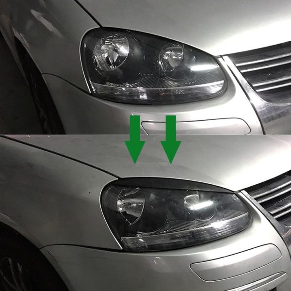 Car Headlight Eyebrow Decoration Sticker for Volkswagen Golf 5 (Black) - Image 4