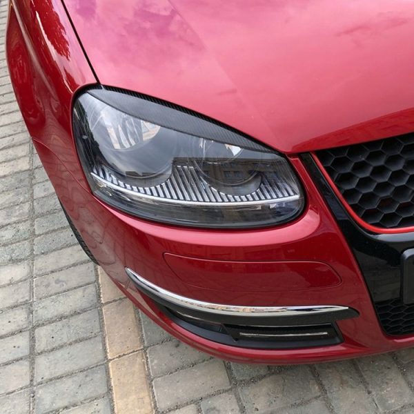 Car Headlight Eyebrow Decoration Sticker for Volkswagen Golf 5 (Black) - Image 6