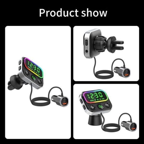 BC79 Car MP3 Bluetooth Player FM Transmitter QC3.0 PD18W Fast Charger - Image 2