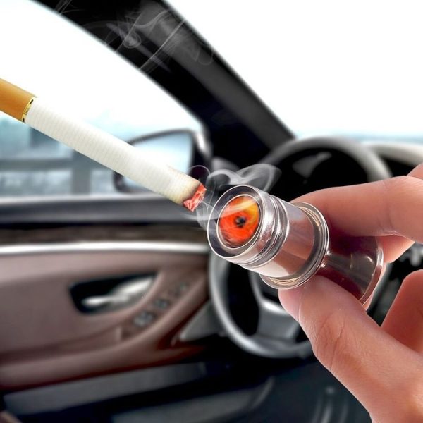 2 PCS 12V Car / Motorcycle FIRE MISSILE Letter Metal Cigarette Lighter Cigarette Butt - Image 4