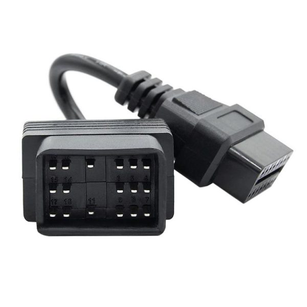 17Pin to 16Pin Car OBD2 Conversion Cable OBDII Diagnostic Adapter Cable for Toyota - Image 2
