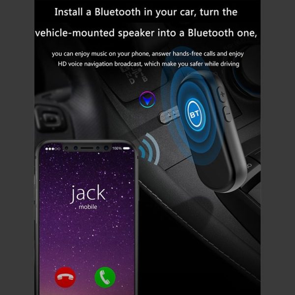 BR01 Car Bluetooth 5.0 Wireless Audio Receiver Transmitter - Image 9
