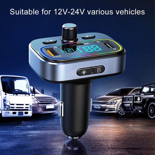 BT66 Car Bluetooth FM Transmitter Bluetooth MP3 Player - Image 8