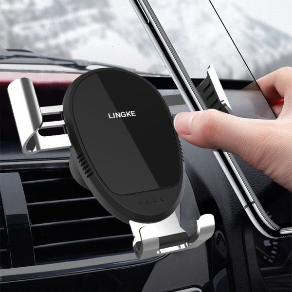 LINGKE Car Air Outlet Snap-in Gravity Mobile Phone Holder - Image 7