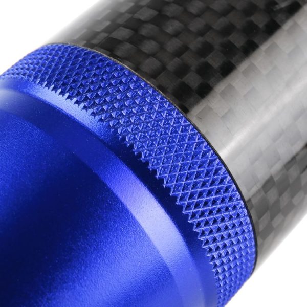 Universal Car Carbon Fiber Metal Gear Shift Knob (Blue) - Image 4