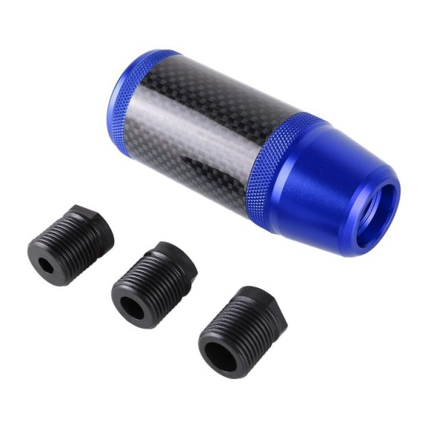 Universal Car Carbon Fiber Metal Gear Shift Knob (Blue) - Image 5