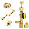 R410A R22 Spool Remover Installation Tool with Dual Size SAE 1 / 4 and 5 / 16 Ports - Image 4